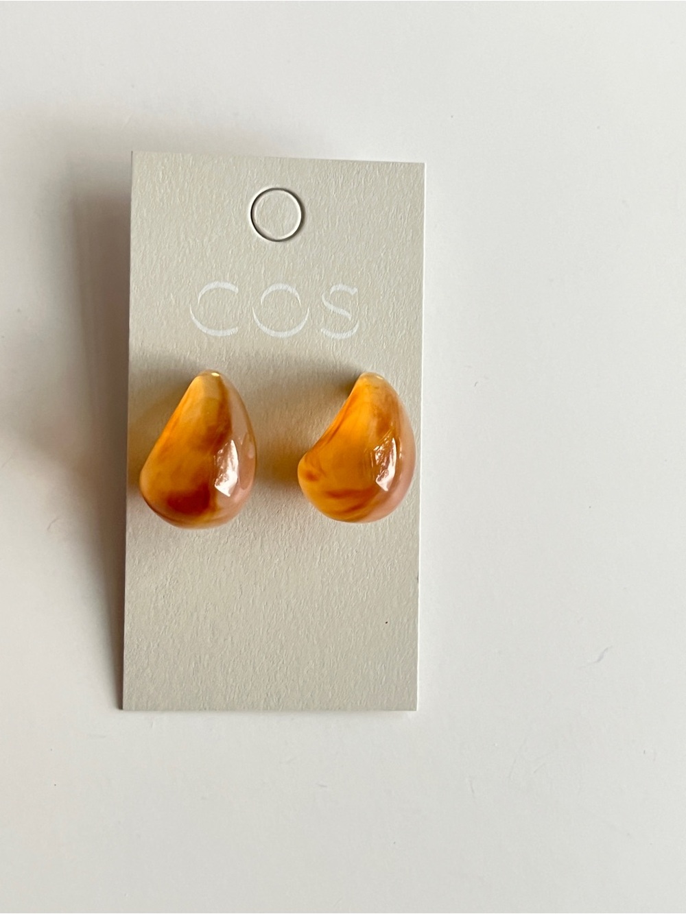 COS Silver Spiral Shell Stud Earrings